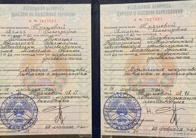 Диплом о высшем педагогическом образовании